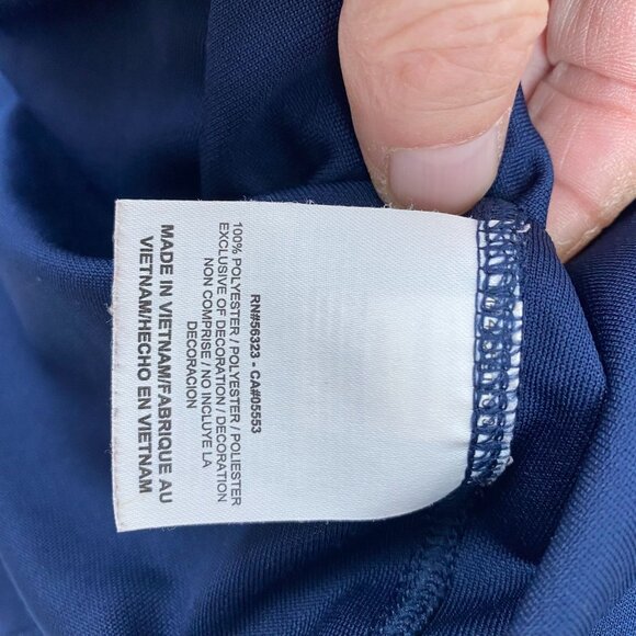 Nike Golf Men's Dri-Fit Polo Shirt Large Blue Short Sleeve Performance Activewea - Picture 10 of 14